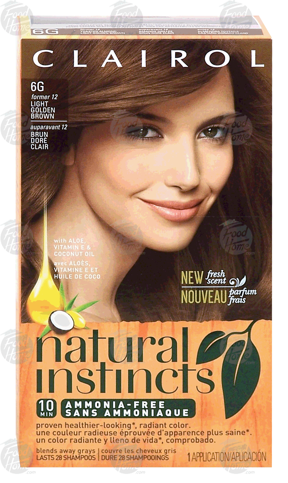 Clairol&nbsp;natural instincts&nbsp;non-permanent hair color application, toasted almond light golden brown 12 Full-Size Picture